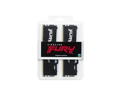 Kingston Pamięć DDR5 Fury Beast RGB 128GB(2*64GB)/5600 CL36 czarna