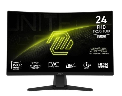 MSI Monitor MAG 242C 23.6 cala/LED/FHD/Curve/180Hz/Black