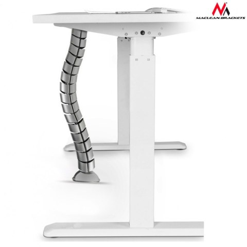 Maclean Organizator maskownica kabli do biurka MC-768 S srebrna