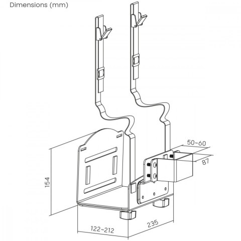 Maclean Uchwyt do CPU MC-116W