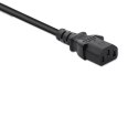 Qoltec Kabel zasilający do UPS | IEC C13/C14 | 3x1.0mm2 | 1.5m