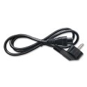 Qoltec Kabel zasilający kątowy SCHUKO | IEC C5 | koniczynka | 3x1.0mm2 |1.5m