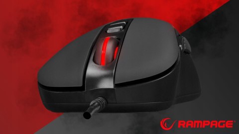 Mysz Rampage X-JAMMER V2 RGB 12800 DPI gaming wydajna makro