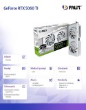 Palit Karta graficzna GeForce RTX 5060 TI WHITE OC 8GB GDDR7 128bit 3DP/HDMI