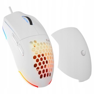 Rampage BLINK myszka gamingowa 12800 DPI RGB ergonomiczna biała