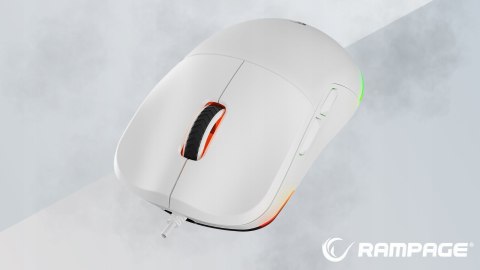Rampage BLINK myszka gamingowa 12800 DPI RGB ergonomiczna biała