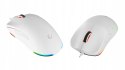 Rampage BLINK myszka gamingowa 12800 DPI RGB ergonomiczna biała