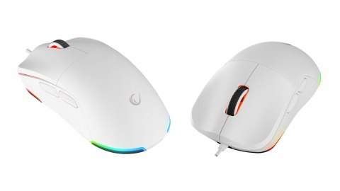 Rampage BLINK myszka gamingowa 12800 DPI RGB ergonomiczna biała