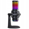 Rampage Bemol Mikrofon gamingowy do podcastów RGB USB C czarny