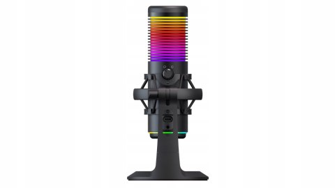 Rampage Bemol Mikrofon gamingowy do podcastów RGB USB C czarny