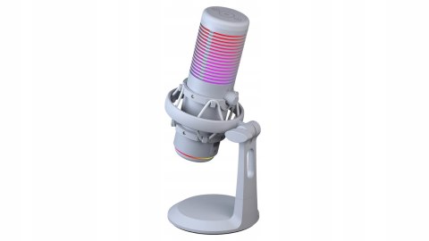 Rampage Bemol mikrofon gamingowy USB C RGB biały do podcastów