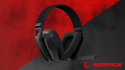 Rampage Blitz słuchawki gamingowe Bluetooth 5.3 2.4GHz USB-C z mikrofonem