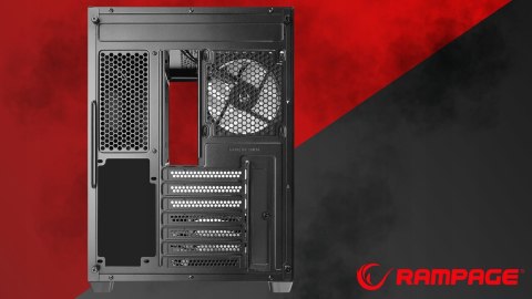 Rampage Loopy Obudowa PC czarna 7x 120mm wentylatorów ARGB Infinity HUB