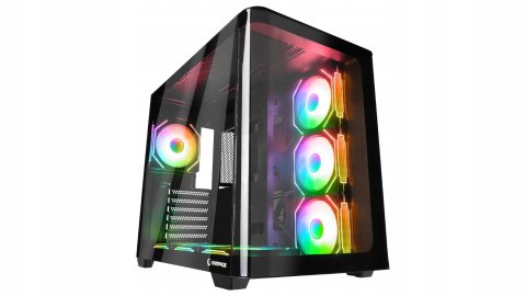 Rampage Loopy Obudowa PC czarna 7x 120mm wentylatorów ARGB Infinity HUB