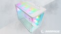 Rampage Loopy obudowa PC biała 7x wentylatorów ARGB Infinity HUB wydajna