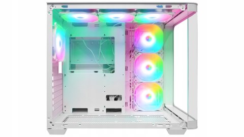 Rampage Loopy obudowa PC biała 7x wentylatorów ARGB Infinity HUB wydajna
