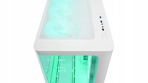 Rampage Loopy obudowa PC biała 7x wentylatorów ARGB Infinity HUB wydajna
