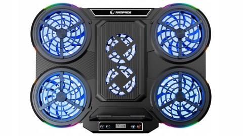 Rampage PROTE R6 Podstawka chłodząca laptop 10-17 RGB regulowana gamingowa
