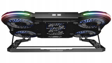 Rampage PROTE R6 Podstawka chłodząca laptop 10-17 RGB regulowana gamingowa