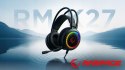 Rampage RM-K27 X-Jammer Słuchawki gamingowe 7.1 czarne Rainbow LED