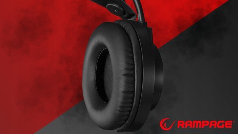 Rampage RM-K27 X-Jammer Słuchawki gamingowe 7.1 czarne Rainbow LED
