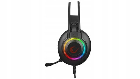 Rampage RM-K27 X-Jammer Słuchawki gamingowe 7.1 czarne Rainbow LED