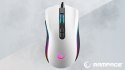 Rampage SMX-R44 V2 mysz gamingowa 12800 DPI RGB Huano 1000Hz biała