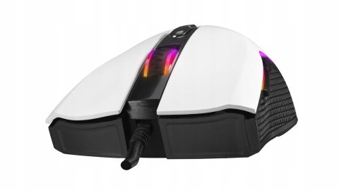 Rampage SMX-R44 V2 mysz gamingowa 12800 DPI RGB Huano 1000Hz biała