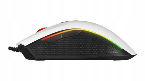 Rampage SMX-R44 V2 mysz gamingowa 12800 DPI RGB Huano 1000Hz biała