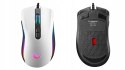 Rampage SMX-R44 V2 mysz gamingowa 12800 DPI RGB Huano 1000Hz biała