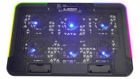 Rampage Sixpower R9 podstawka chłodząca pod laptop 15 cali RGB regulowana