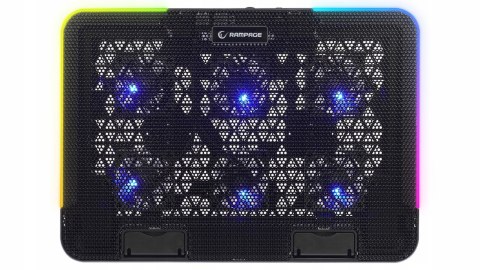 Rampage Sixpower R9 podstawka chłodząca pod laptop 15 cali RGB regulowana