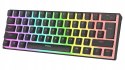 Klawiatura Rampage RADIANT K11 mechaniczna Pudding RGB czerwona gaming