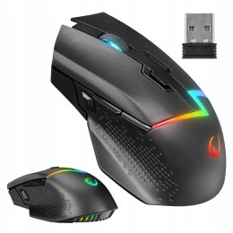 Mysz Rampage DROP M3 gaming bezprzewodowa 1000Hz RGB czarna ergonomiczna