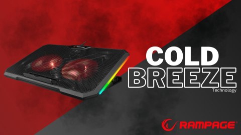 Rampage AD-RC12 CLAW Podstawka chłodząca laptop 15-17 cal RGB regulowana