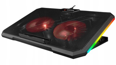 Rampage AD-RC12 CLAW Podstawka chłodząca laptop 15-17 cal RGB regulowana