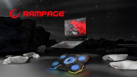 Rampage AD-RC13 BELLATRIX podstawka chłodząca laptop 15-17 RGB regulowana