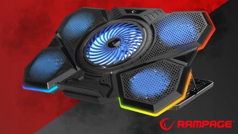 Rampage AD-RC13 BELLATRIX podstawka chłodząca laptop 15-17 RGB regulowana