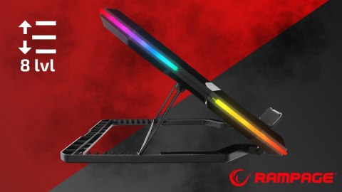 Rampage AD-RC13 BELLATRIX podstawka chłodząca laptop 15-17 RGB regulowana
