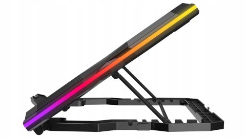 Rampage AD-RC14 X-RANGER podstawka chłodząca 9-17 cali RGB gamingowa