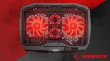 Rampage AD-RC4 Podstawka chłodząca pod laptop gaming czarna LED regulowana