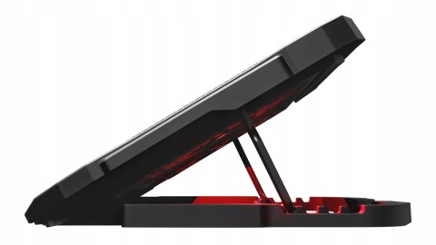 Rampage AD-RC4 Podstawka chłodząca pod laptop gaming czarna LED regulowana