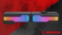 Rampage Arty X13 głośniki gamingowe Bluetooth RGB USB 2x3W kompaktowe