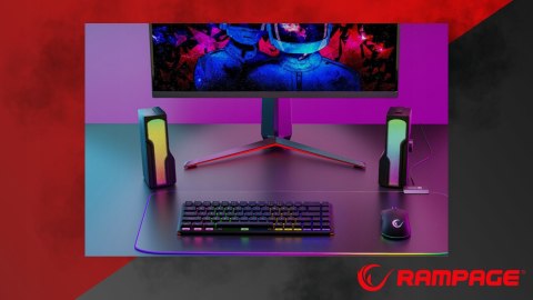 Rampage Arty X13 głośniki gamingowe Bluetooth RGB USB 2x3W kompaktowe