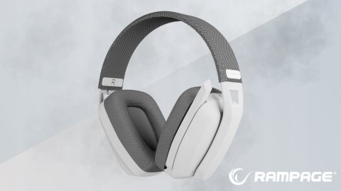 Rampage Blitz Słuchawki Gamingowe Bluetooth 5.3 Bezprzewodowe Szare