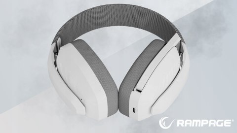 Rampage Blitz Słuchawki Gamingowe Bluetooth 5.3 Bezprzewodowe Szare
