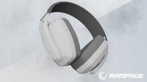 Rampage Blitz Słuchawki Gamingowe Bluetooth 5.3 Bezprzewodowe Szare