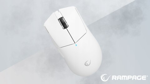 Rampage Blitz Ultimate mysz bezprzewodowa gaming PAW3950 30000 DPI biała