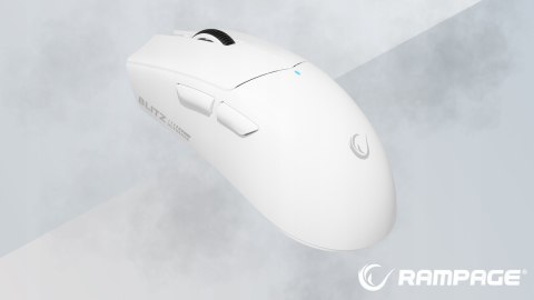 Rampage Blitz Ultimate mysz bezprzewodowa gaming PAW3950 30000 DPI biała