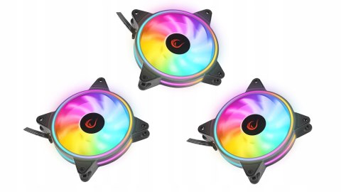 Rampage Coolwind F3 3 wentylatory 120mm ARGB kontroler wydajne ciche